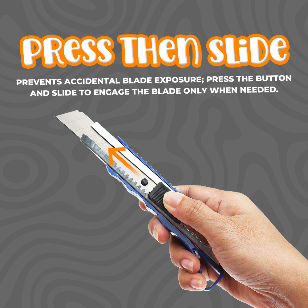 FCI Cutter Knife 18 mm Blade, Sharp Edge Sharp Point End Retractable ...