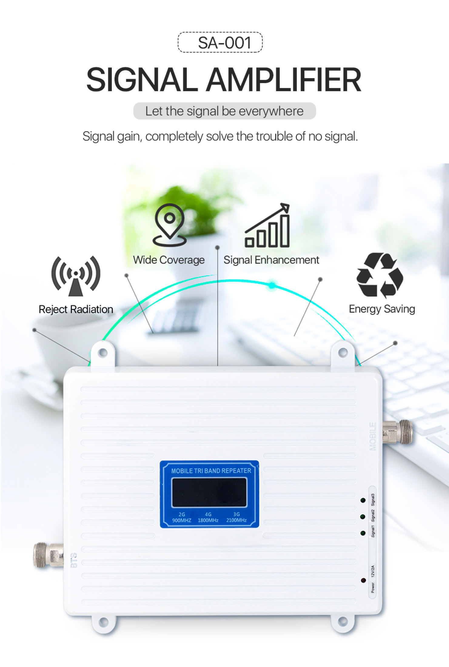 Mobile Tri-band 3G 4G 5G LTE cellular Range Extender (Mobile Range ...