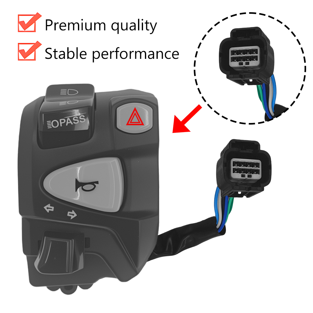 Domino Handle Switch For Honda Click 160 with Pssing Light Hazard Light ...