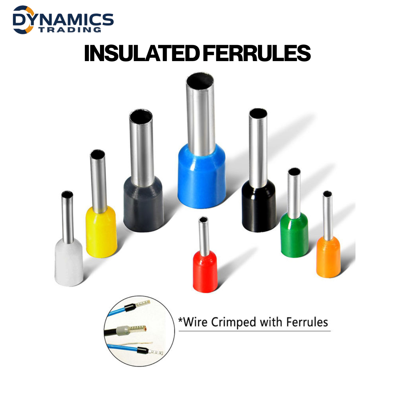 Insulated Ferrule Terminal Cord End Sleeve | Wire Connector Crimp ...