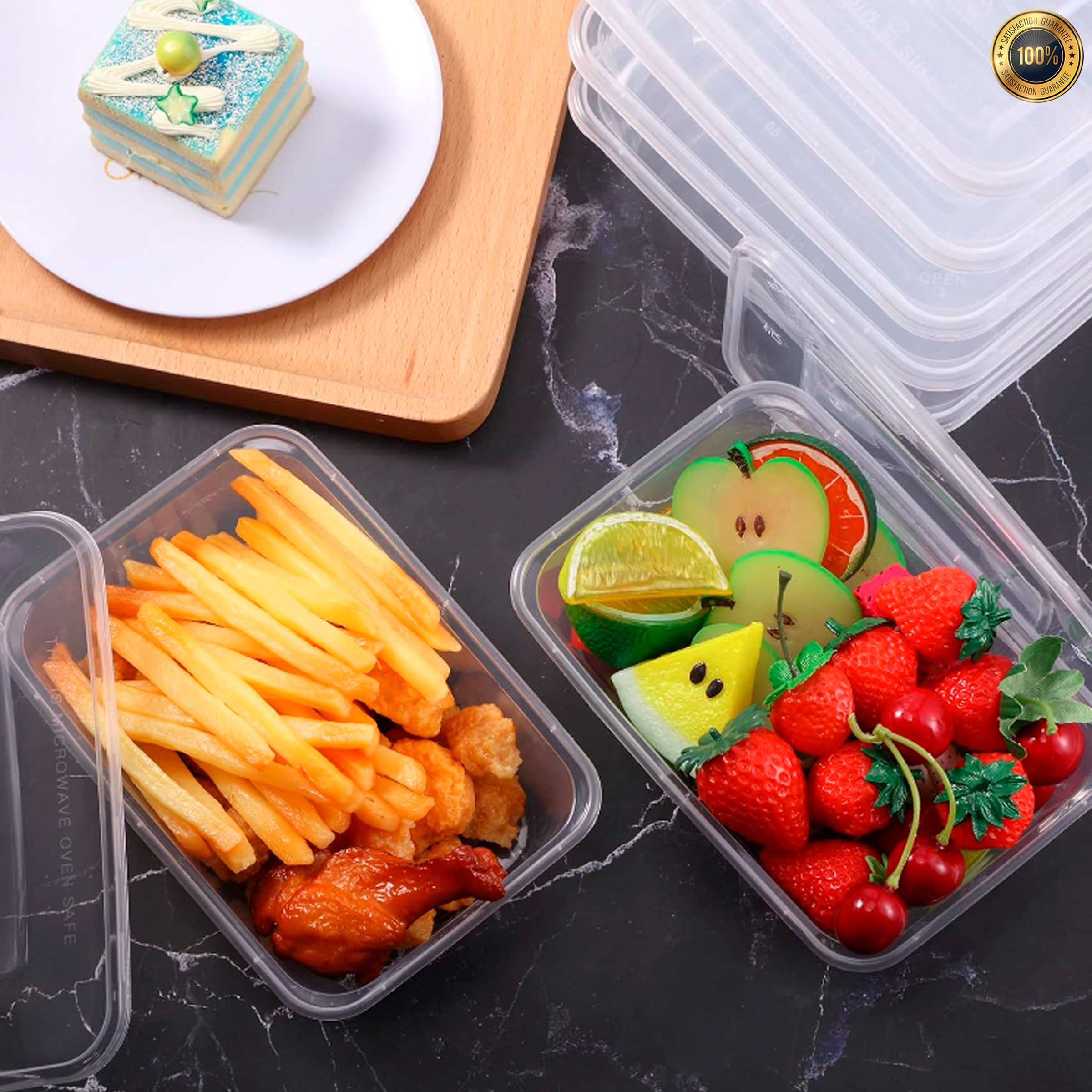 [wholesale] 300pcs/box RE500 Microwavable plastic food container / food ...