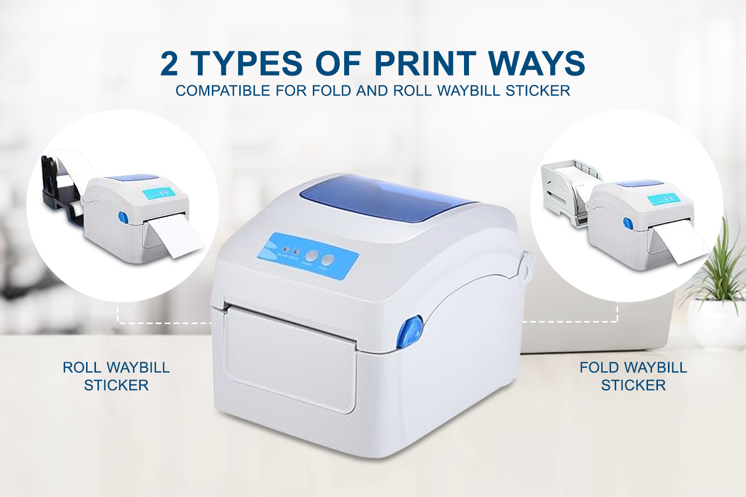 GP1324D Thermal Waybill Printer A6 GPRINTER Label Printer Waybill ...