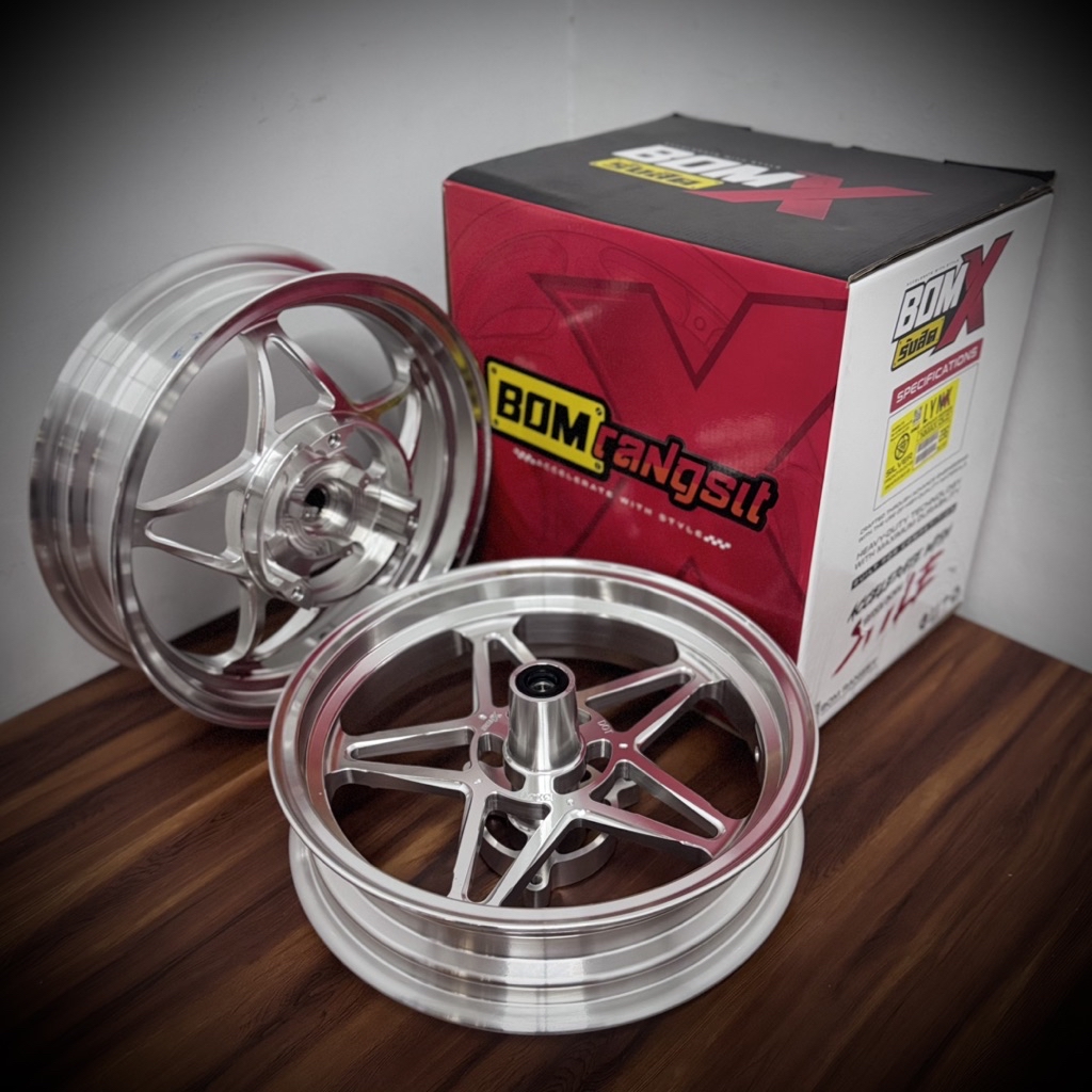 BOM RANGSIT LYNX CNC STAR MAGS for NMAX OLD front: 3.00x13 rear: 3 ...