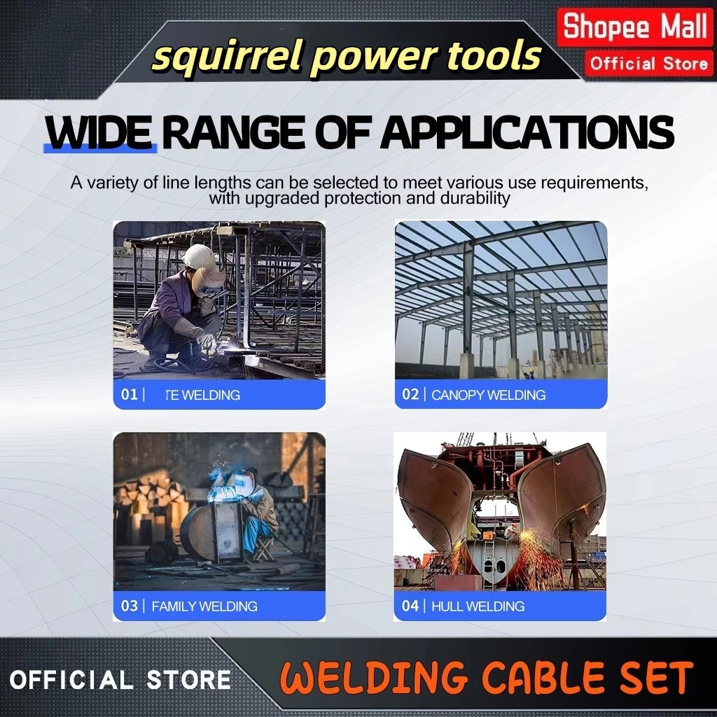 Welding machine universal welding cable 10 meter and grounding cable 3 ...
