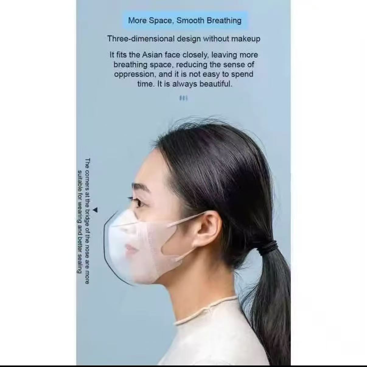 3D Mask Facemask 50PCS Face-lifting Butterfly Face Mask Ultra-Thin ...