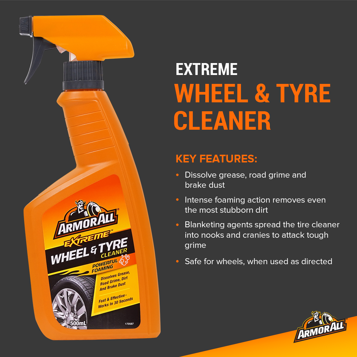 Armor All Extreme Wheel & Tyre Cleaner 500ml. | Shopee Philippines