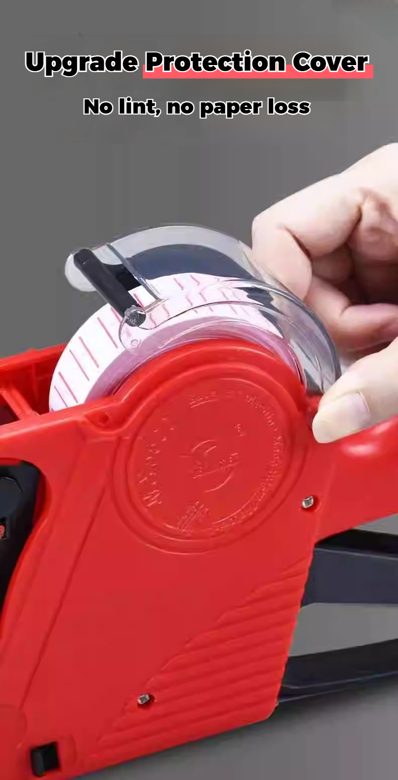 Price Tag Gun with dust cover and Refillable Ink Roller price tag ...
