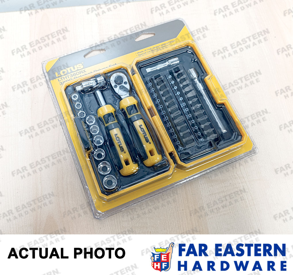 LOTUS Ratchet Driver 38pcs Set LTHT38DRX LTHT | Shopee Philippines