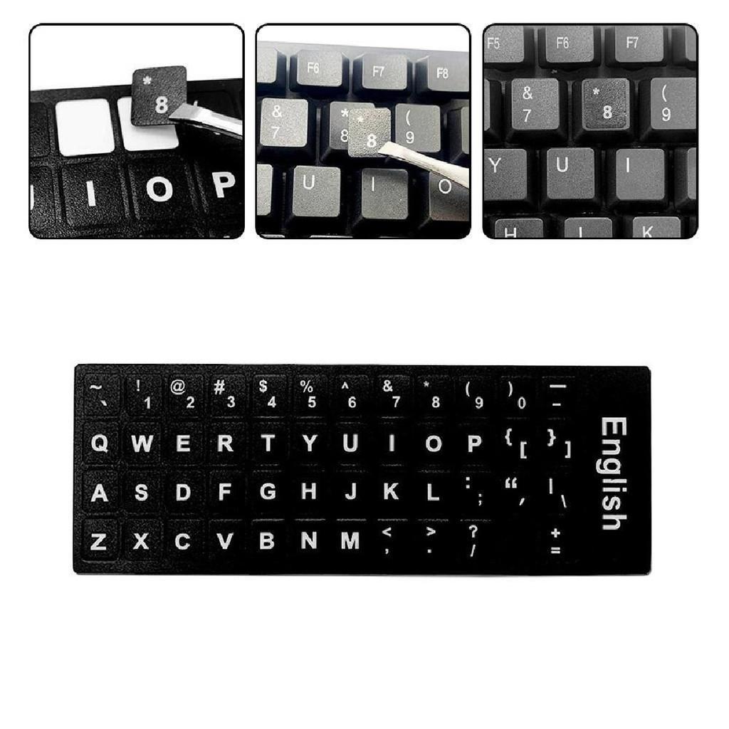 Keyboard Alphabet Stickers, English Letter Keyboard Stickers, Keyboard ...