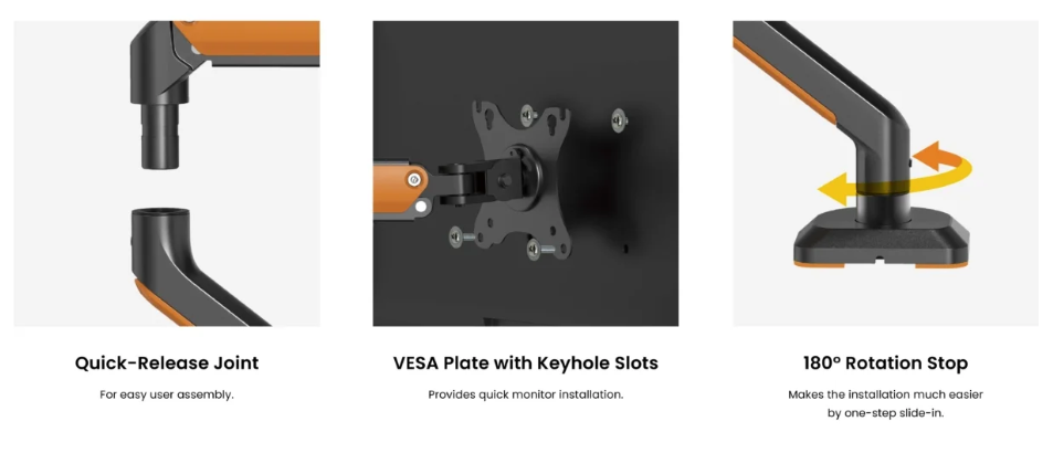 True Vision Gaming Monitor Arm for 17”-32” TV63-C012G | Shopee Philippines