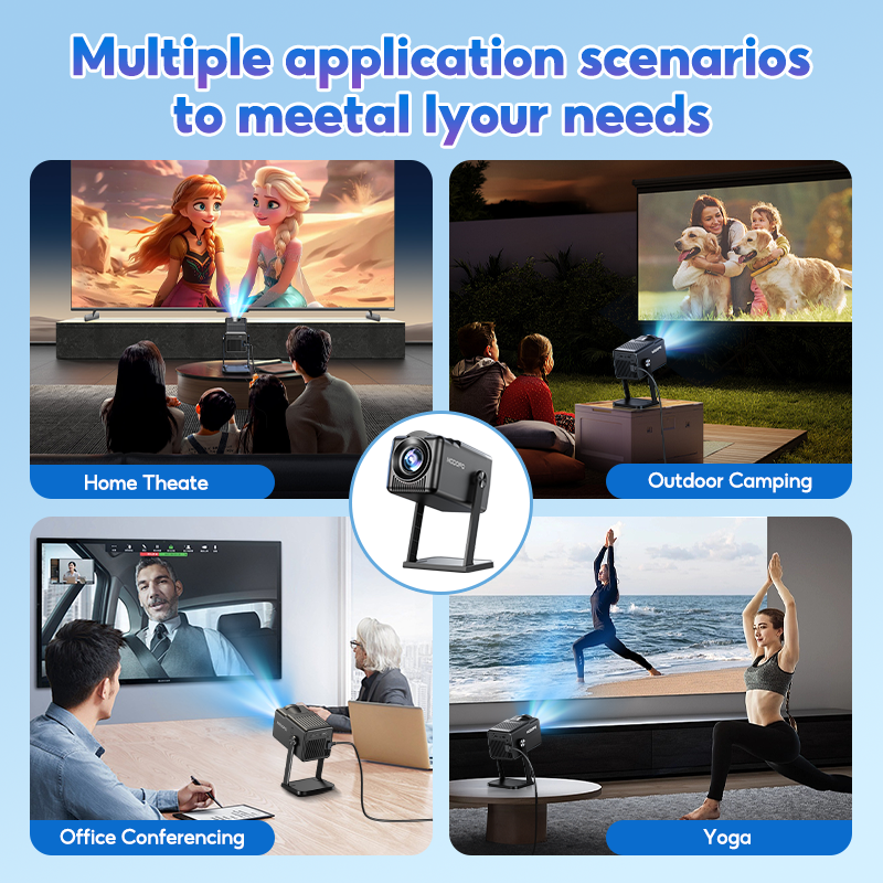 MODOFO K300 Smart Projector 1080P/ 4K Portable Auto Calibration WiFi ...
