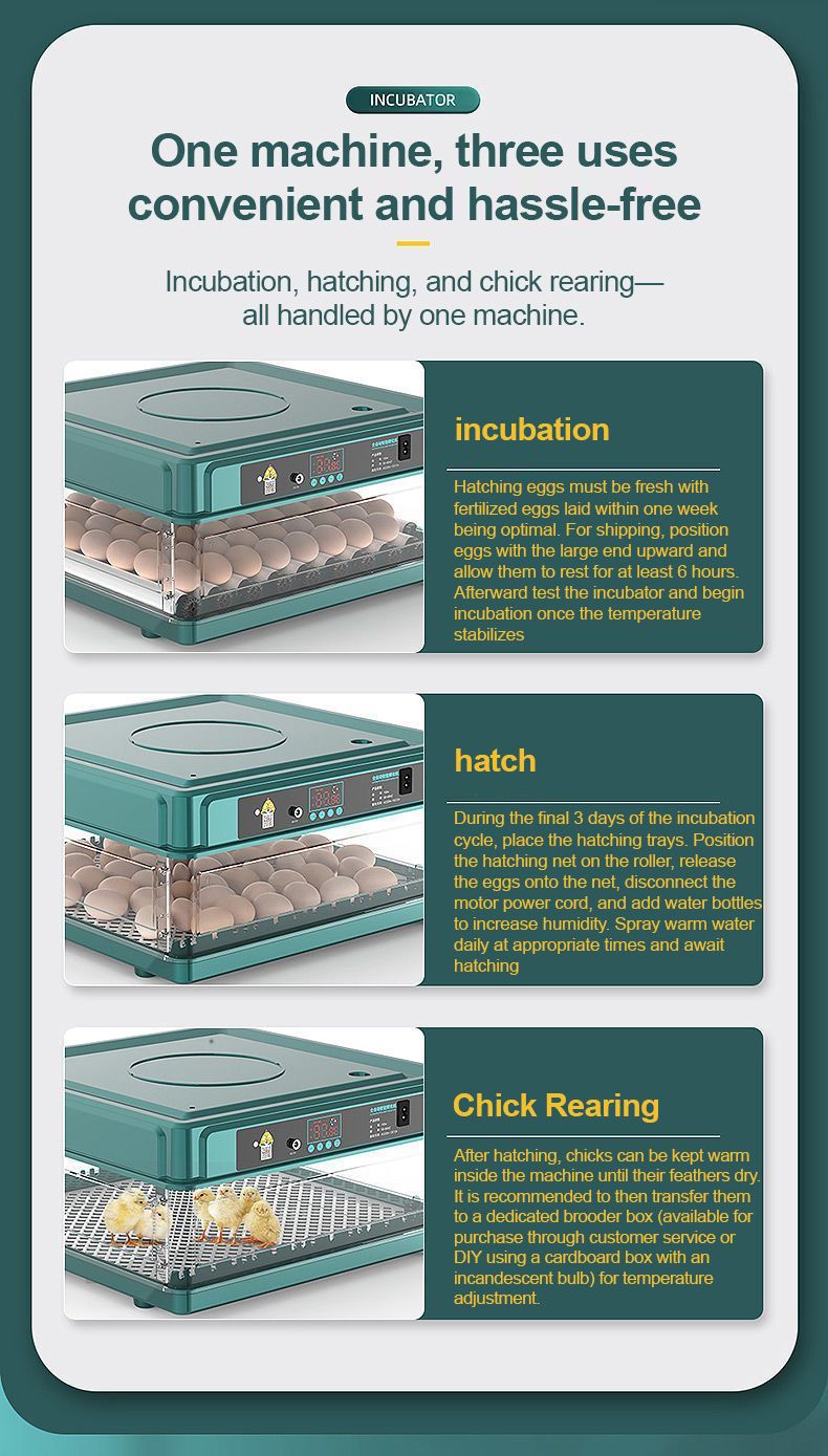 JF Egg Incubator Fully Automatic Egg Incubator Intelligent Digital ...