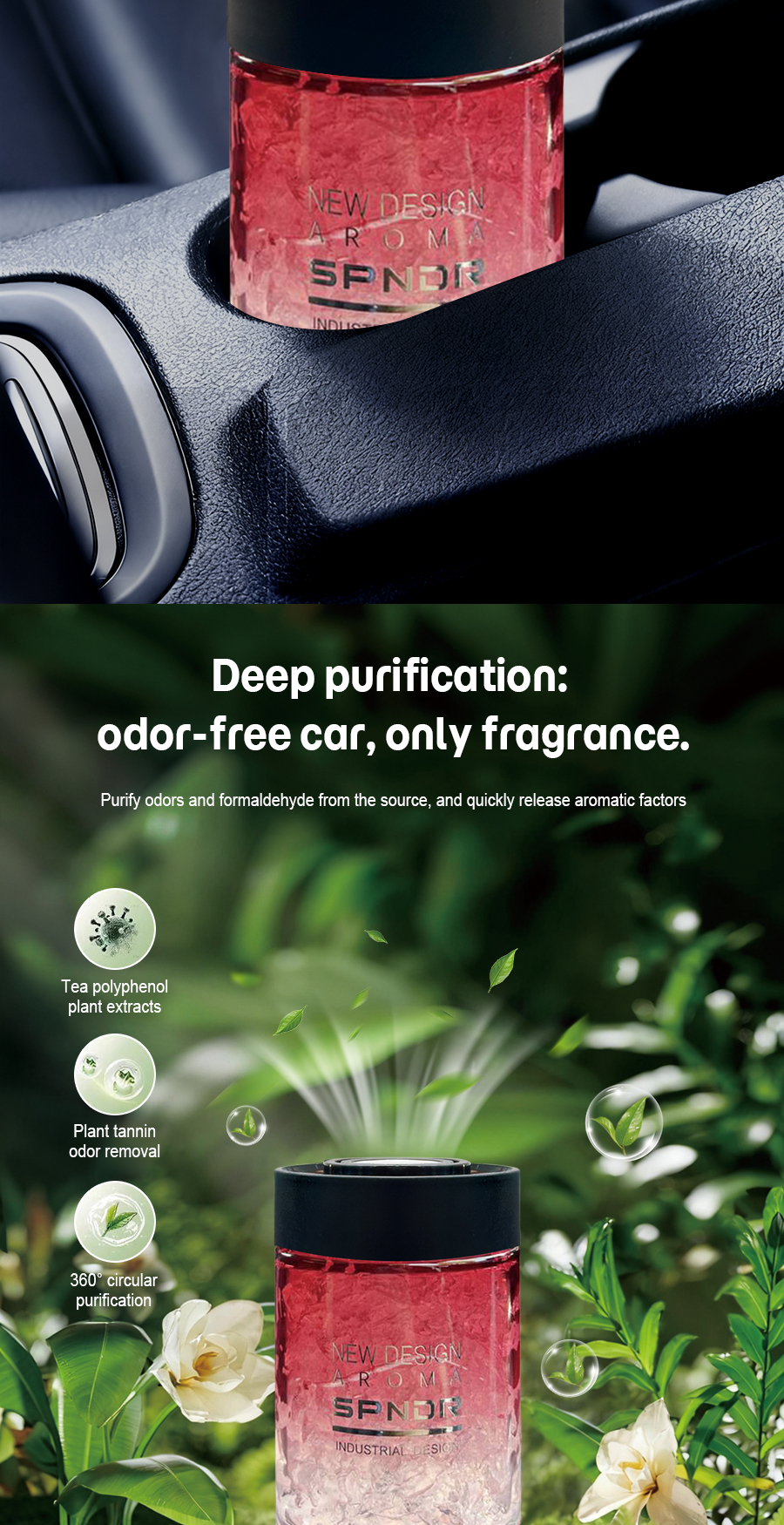 【ACECHACE】Luxury Car Perfume Long-Lasting 90 days car freshener new car ...