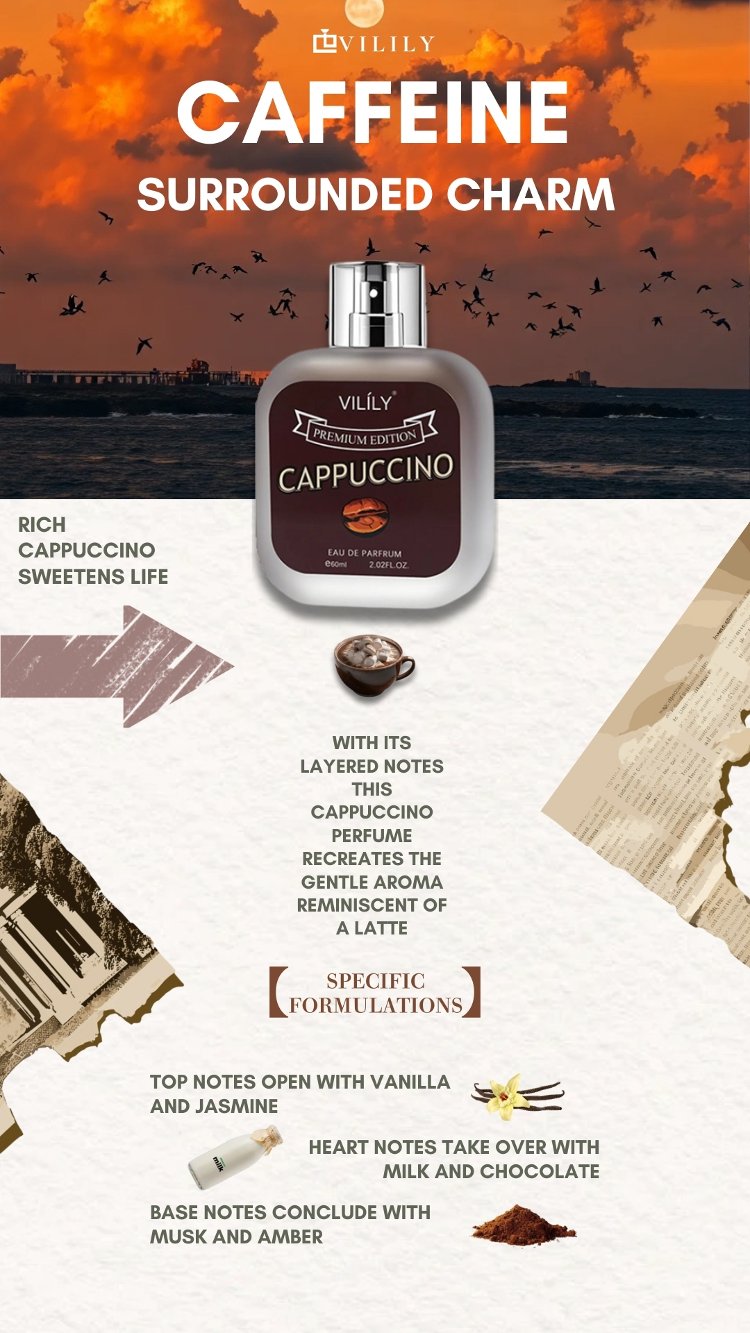 【BUY1 TAKE 2】VILILY Chocolate Perfume - Long-Lasting Fragrance 60ml man ...