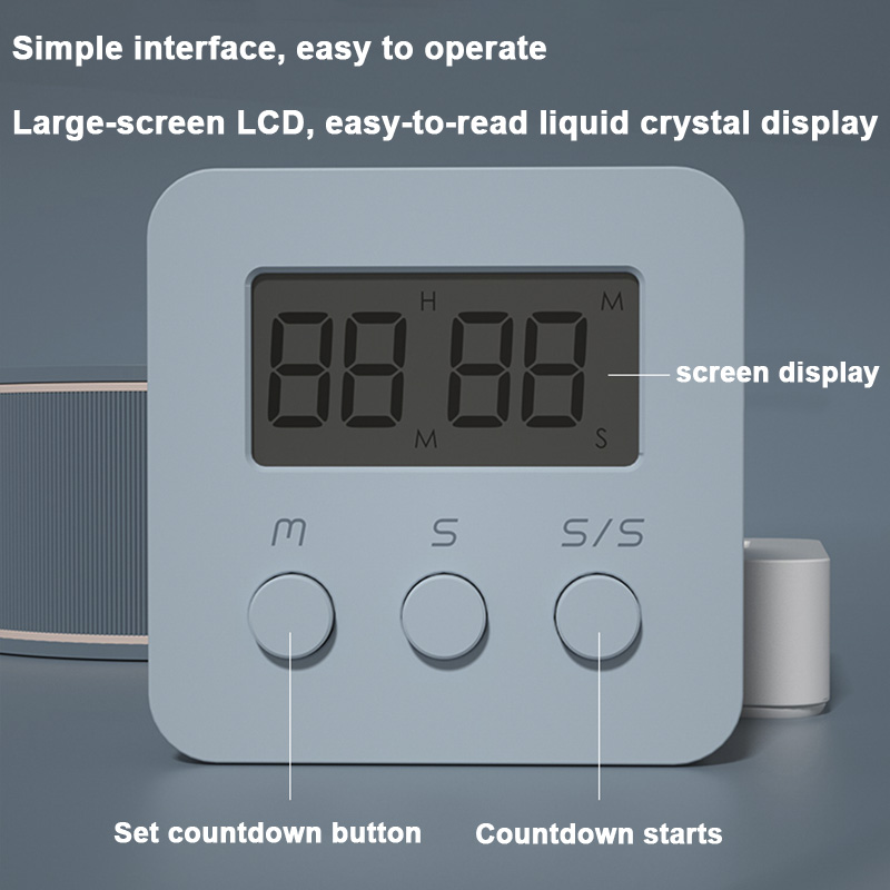 Student learning Lcd Digital timer stopwatch countdown kitchen cooking ...