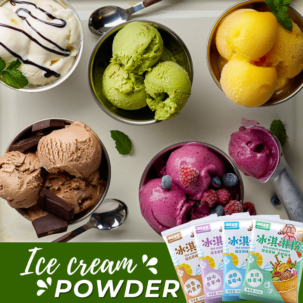 Easy Homemade Ice Cream Powder 100g | Soft ice cream with multiple ...