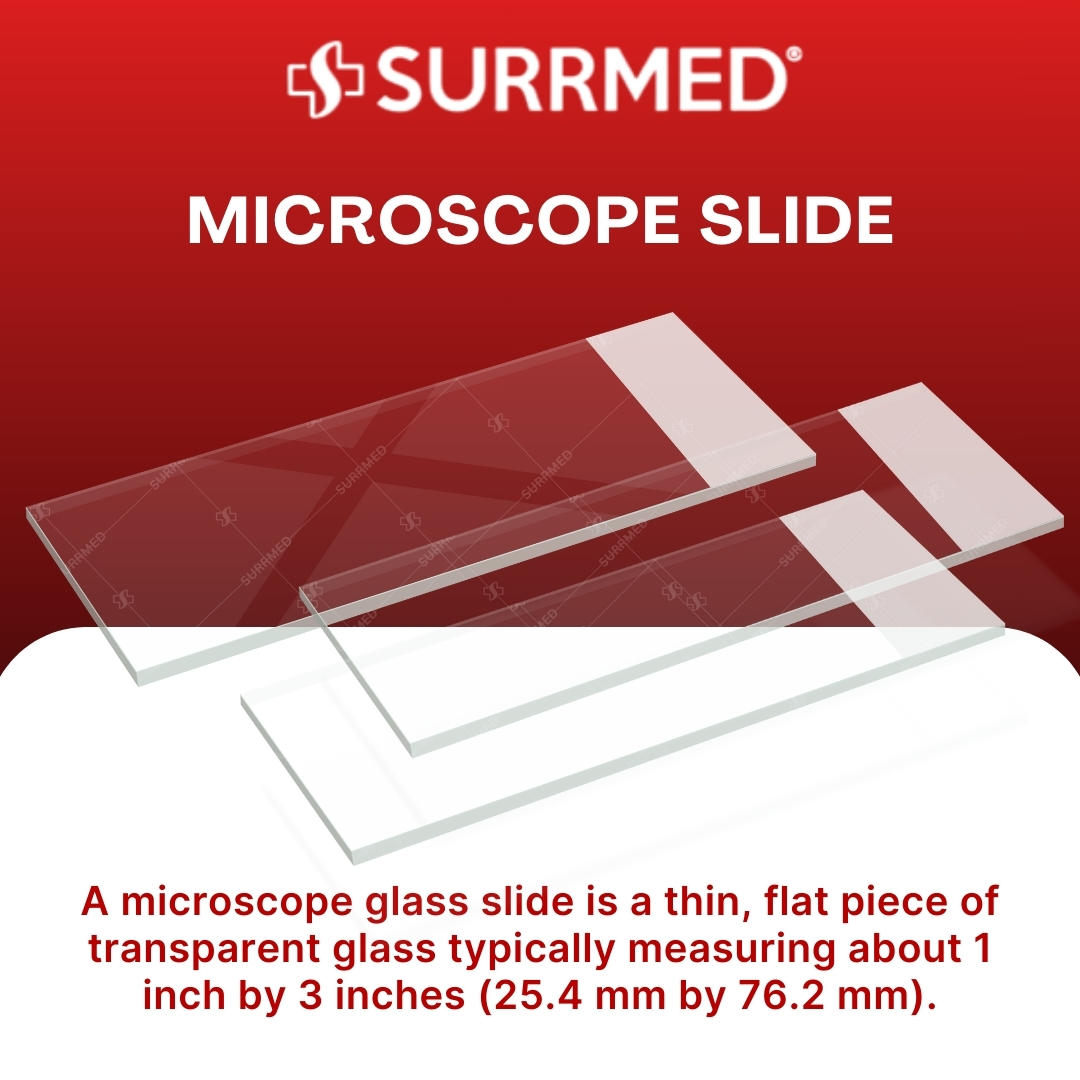 SURRMED Glass Microscope Slides 50 / 72 PCS (Plain, Frosted, Ground ...