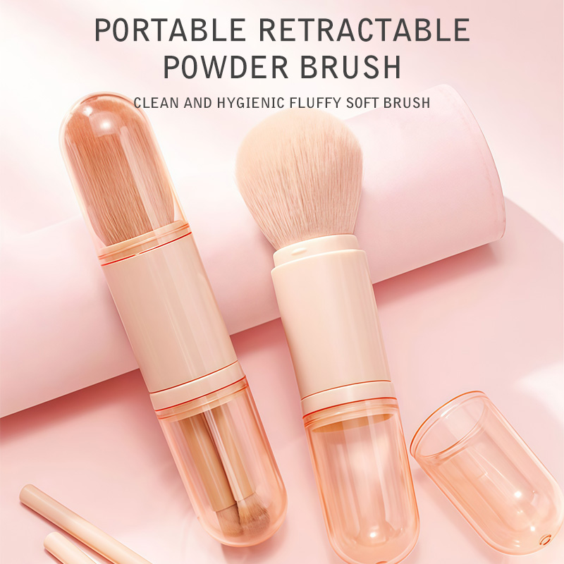 4 in 1 Mini Makeup Brush Set Blending Powder Eye Shadow Foundation ...