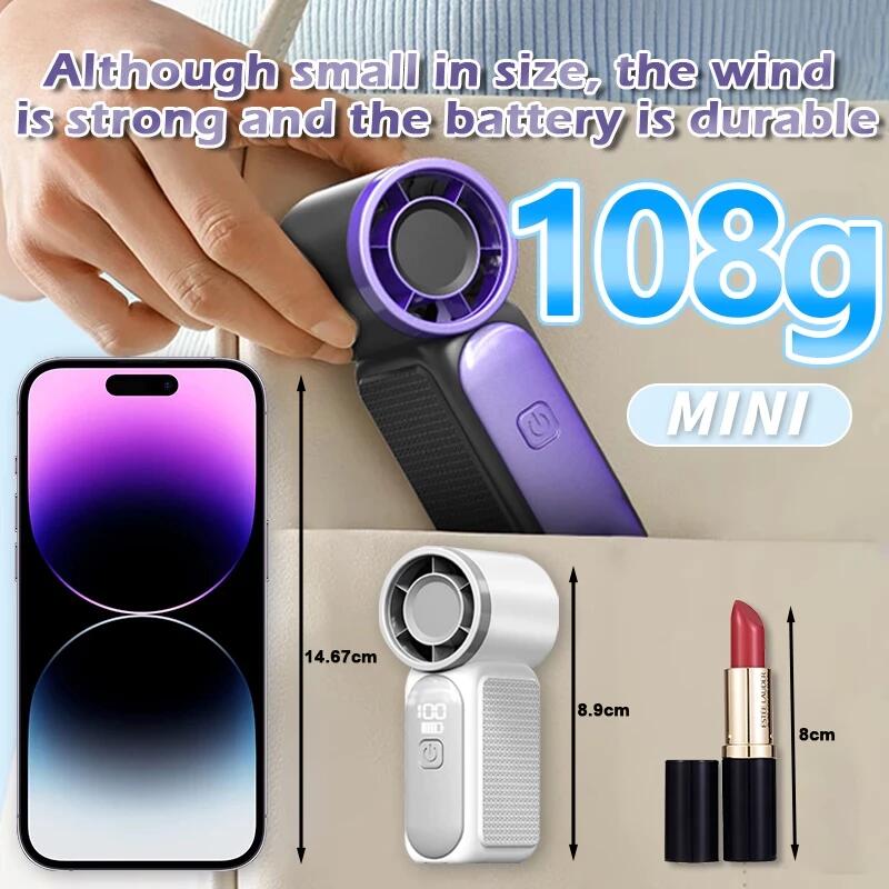 X688 Super Turbo Fan 100 Hig Speed 3000mAh Handheld Rechargeable ...