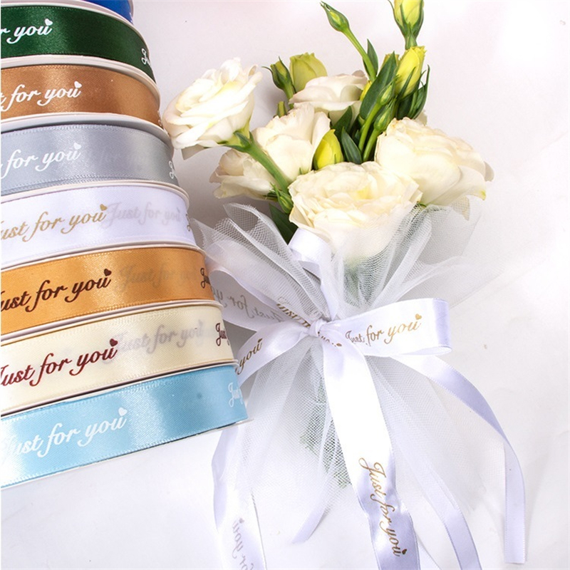 2.5cm English Letter Ribbon Tied Bouquet Flower Christmas Decoration ...