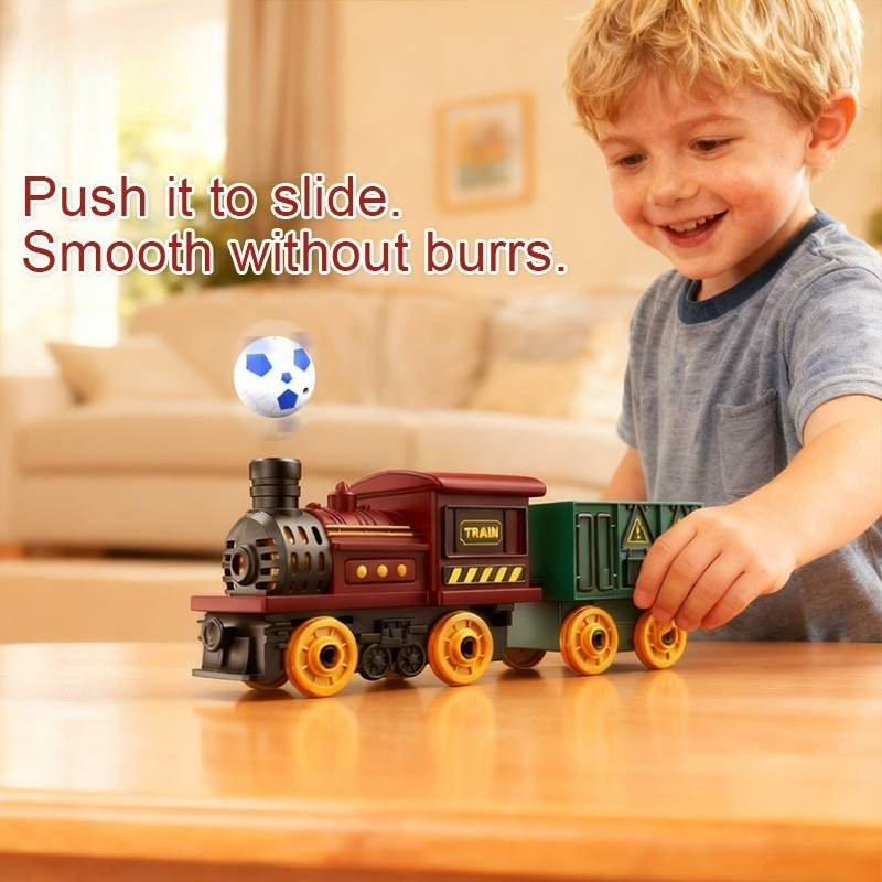 Timi Suspended Ball-Blowing Train Toy Children’s Educational Train Set ...