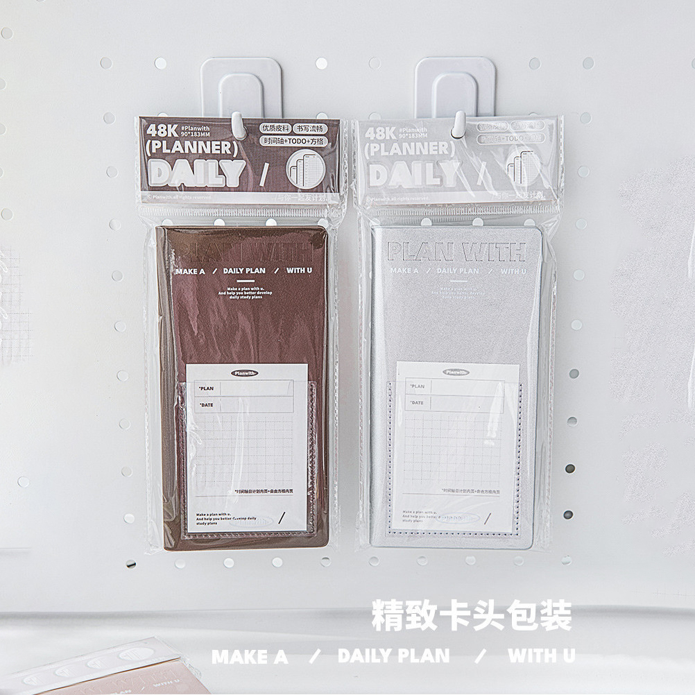 Cdaily|Student Planner todolist Notebook Timeline Checkered Notebook ...