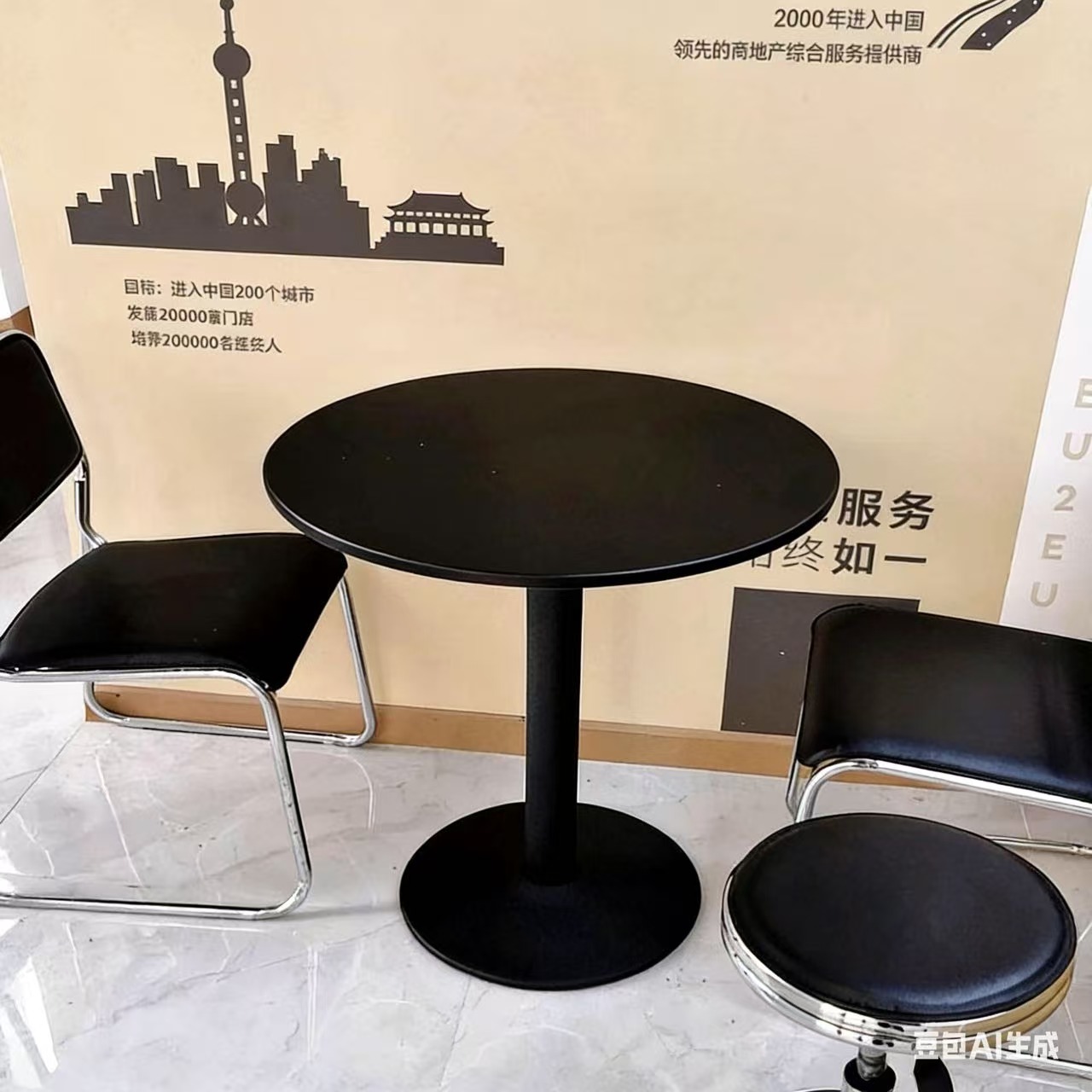 Solid Wood Coffee Table Set Dining Table Set Walnut Table Round Table ...