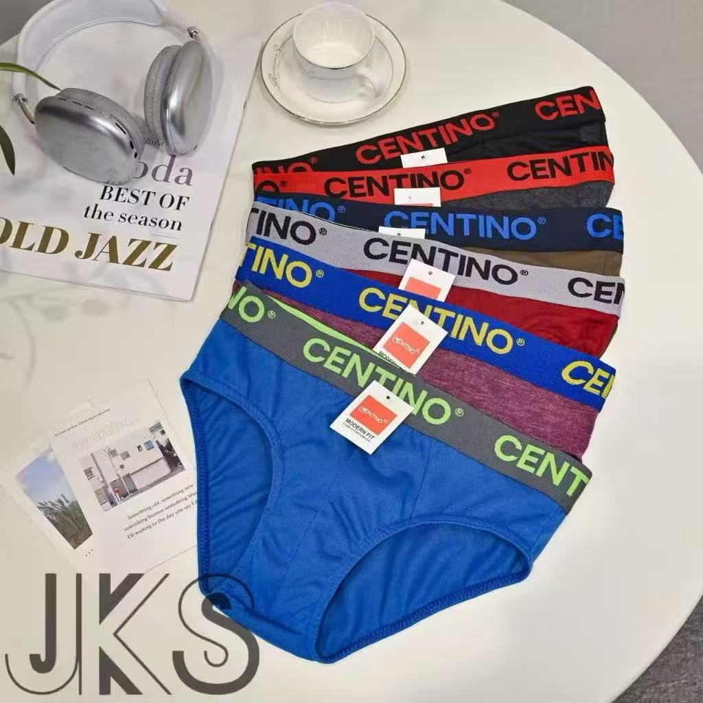 JKS COD☑️6Pieces bench body Men's 100% Cotton Brief New C.A brief ...