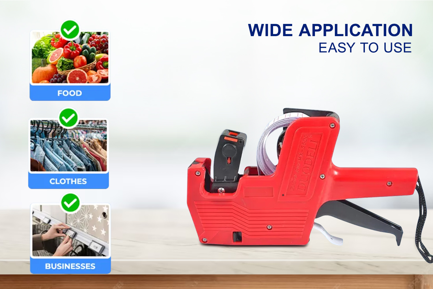 Price Tag Gun MX-5500 8 Digit Labeler with Price Labels Retail Grocery ...