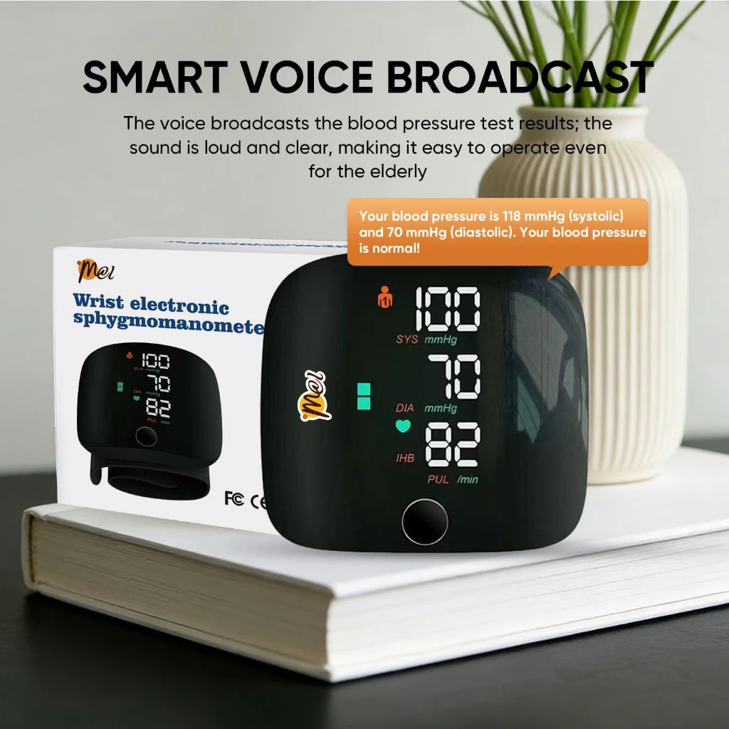 Rechargeable Blood Pressure Digital Monitor LED Display USB Charging ...