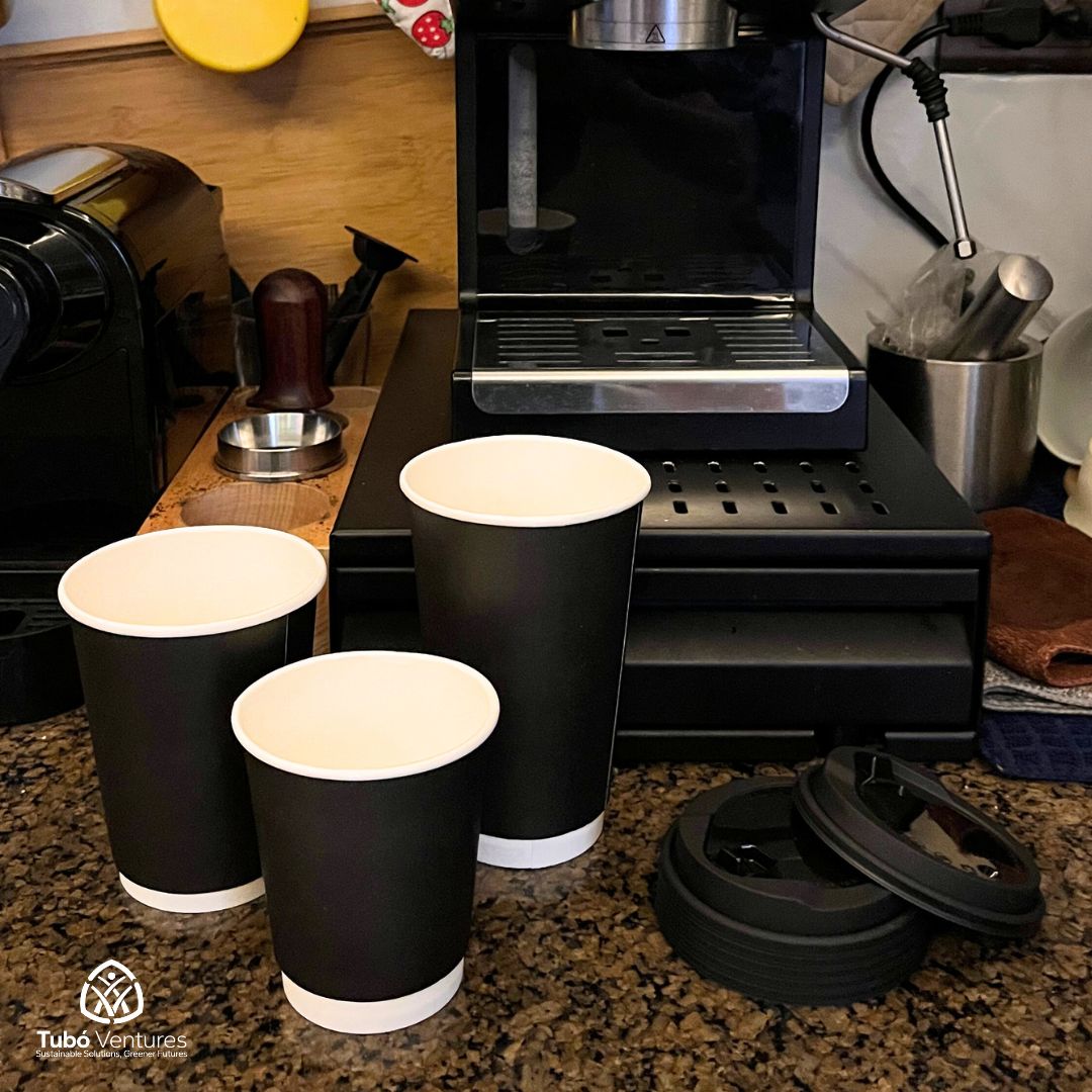 Tuboware Double Wall Paper Cups 8oz 12oz 16oz Coffee Cup Disposable 50 ...