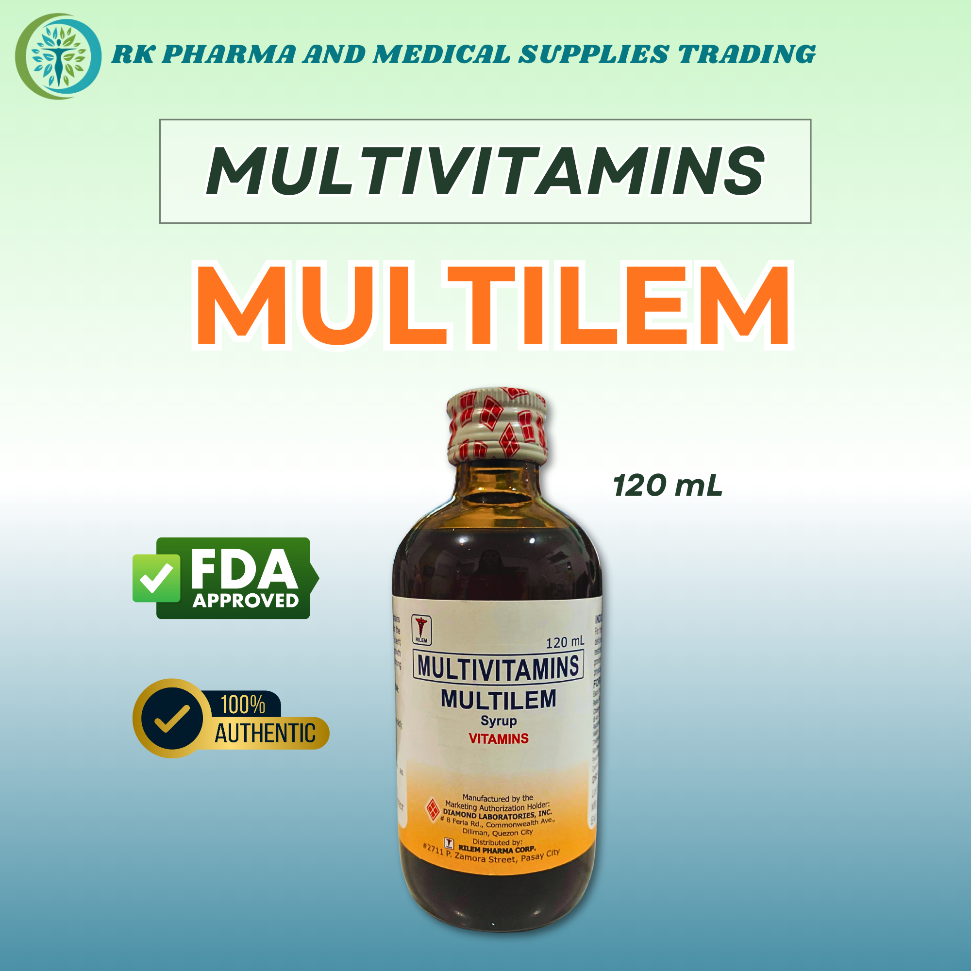 MULTILEM Multivitamins 120mL Syrup 100% FDA Approved | Shopee Philippines