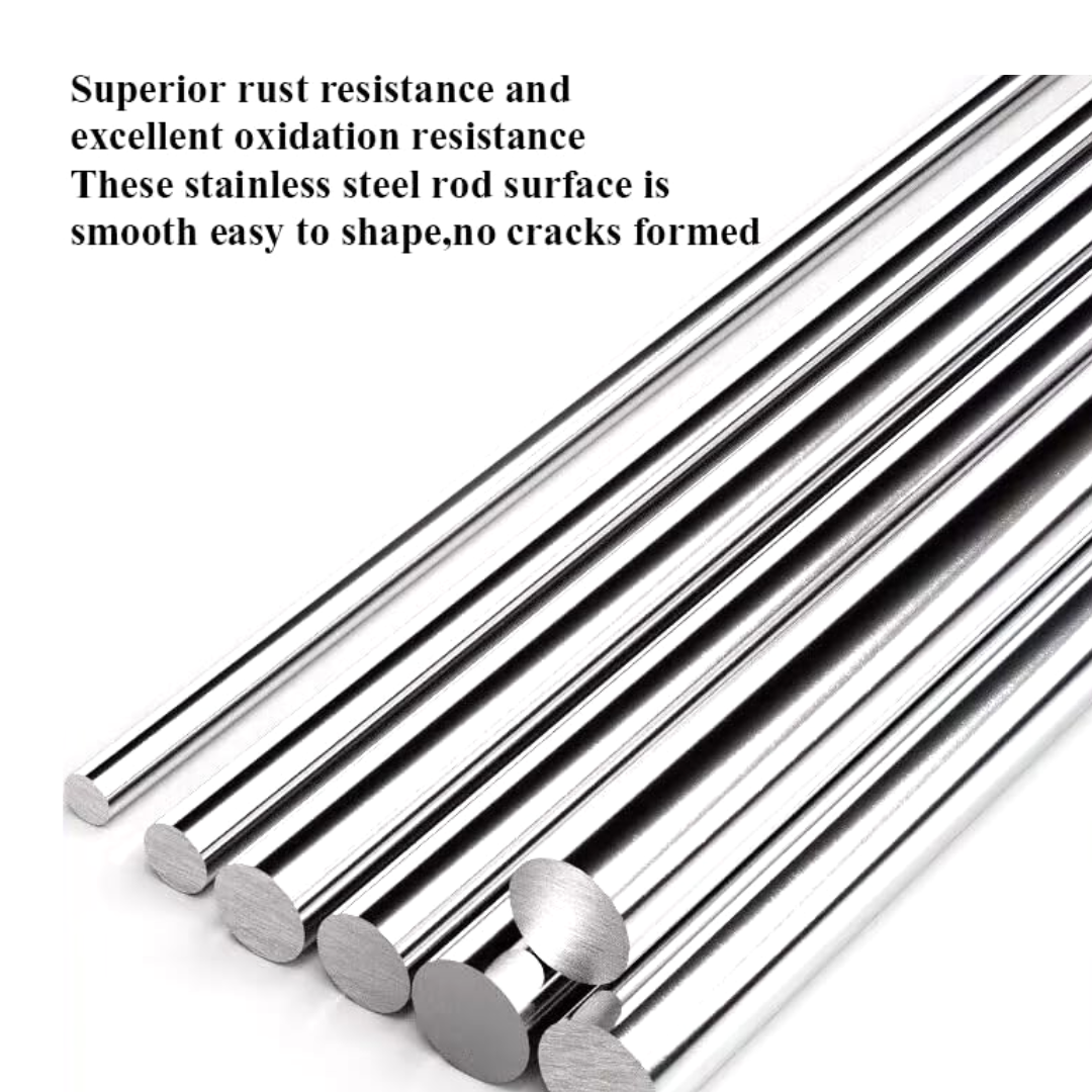 Solid Round Bar Shafting Rod Stainless Steel SUS304 (5PCS) Premier ...