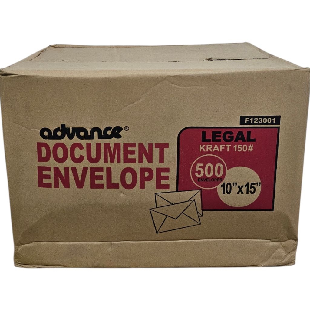 Advance Document Envelopes- Brown Envelope Box of 500 Pieces | Shopee ...