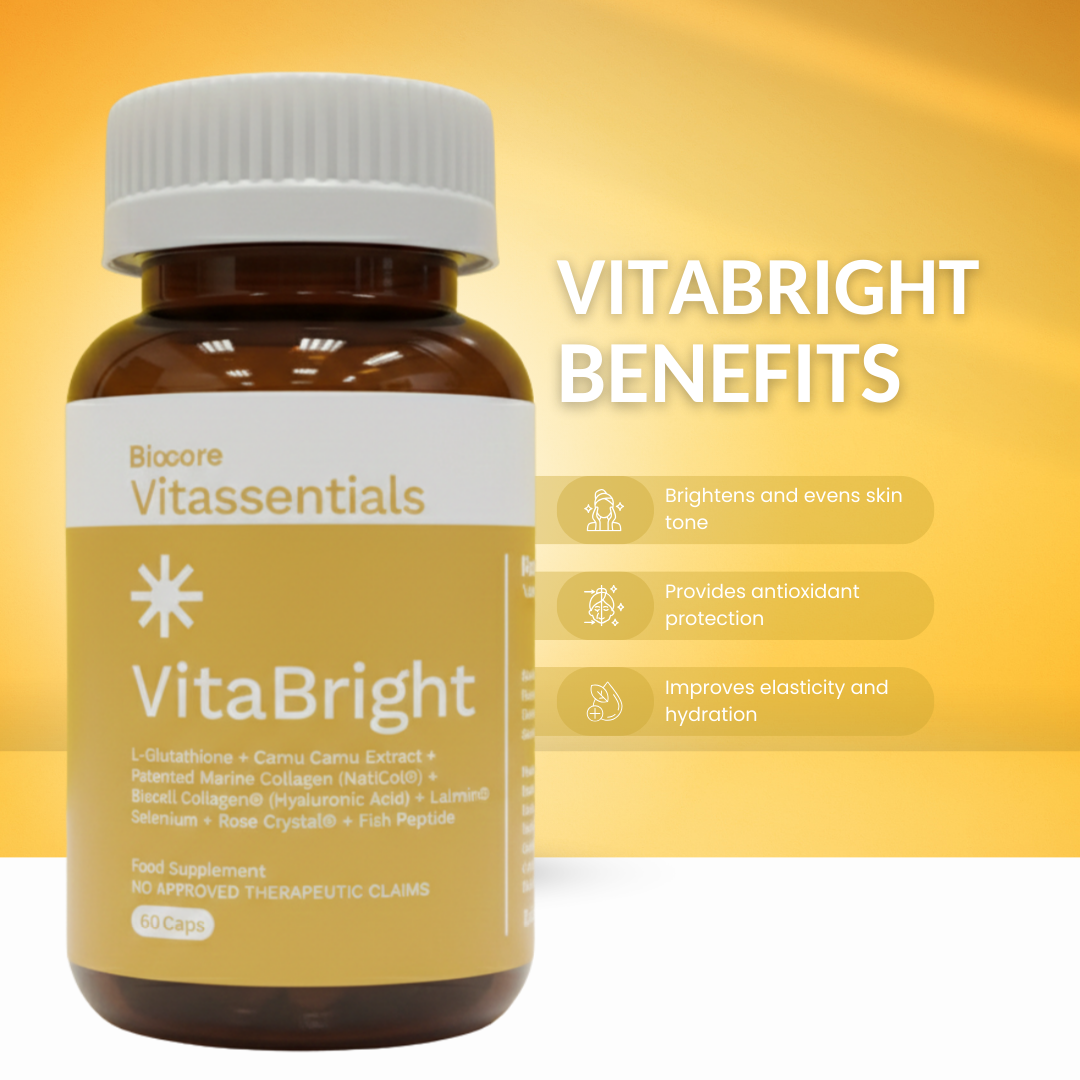 Biocore Vitabright | Skin Glow & Antioxidant Wellness Supplement | 60 ...