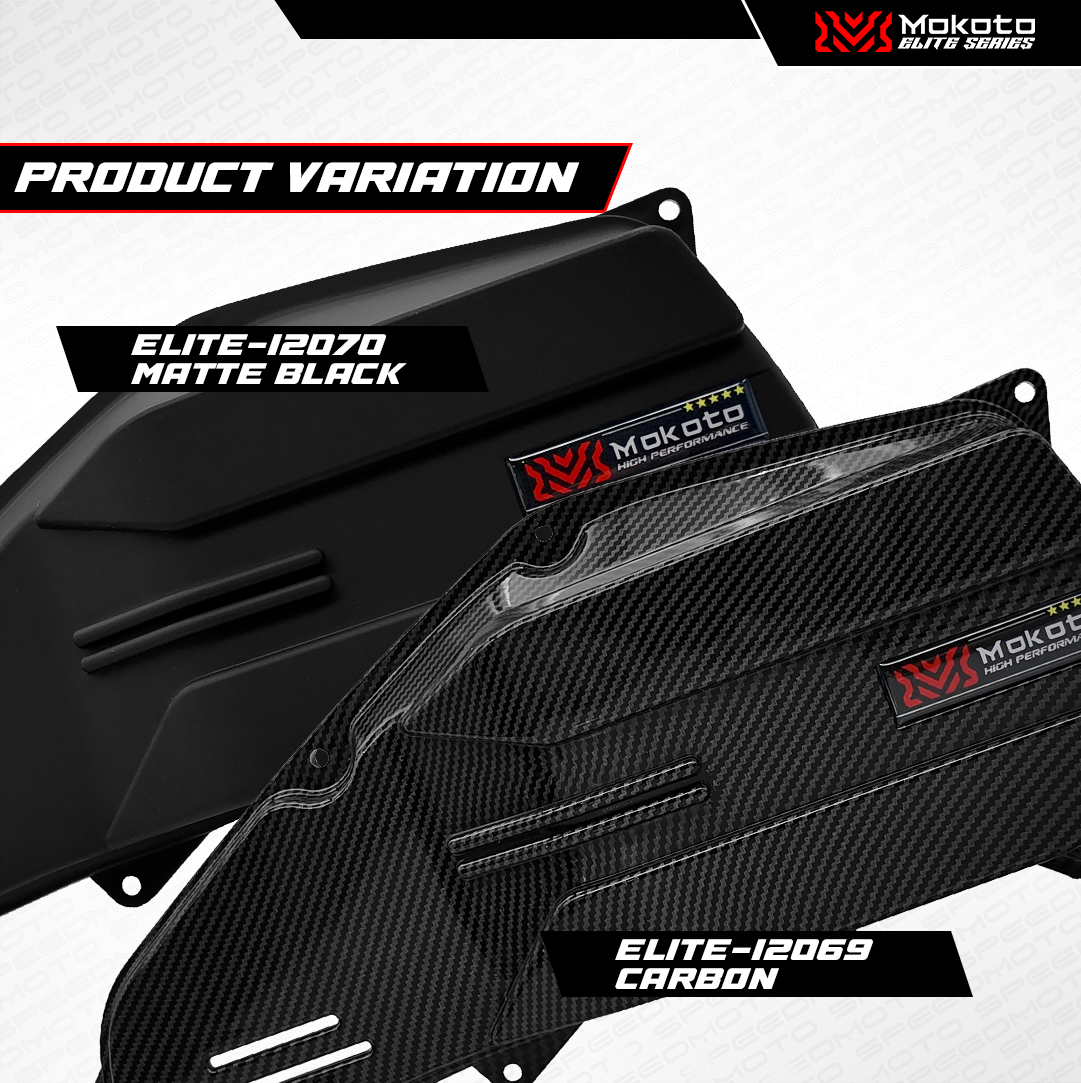 MOKOTO ELITE CLICK V2/V3/V4/V5 2026 FLAT TYPE AIR FILTER COVER CARBON ...