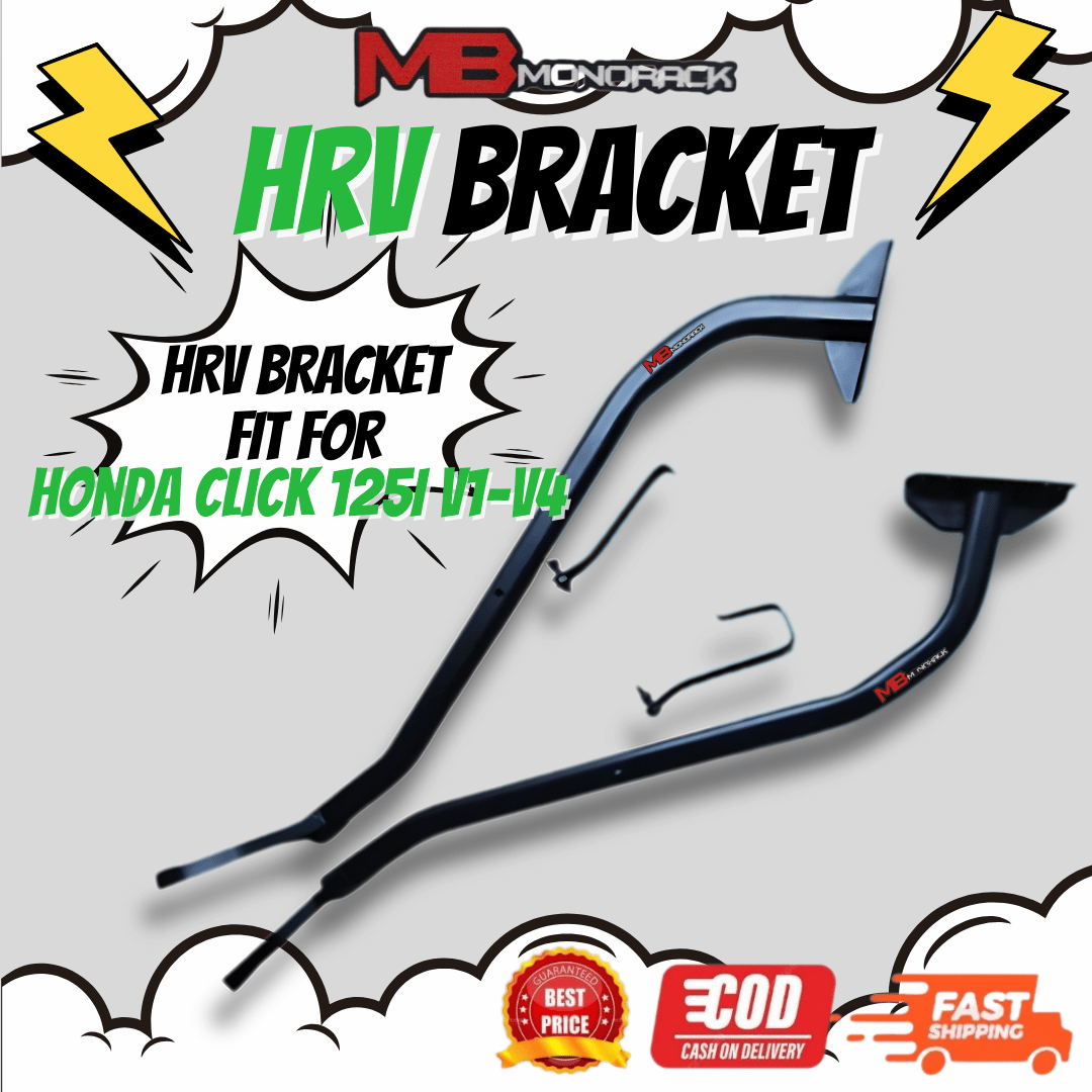 Honda Click 125 V1,V2,V3,V4 HRV Bracket MB Monorack Motorcycle Topbox ...