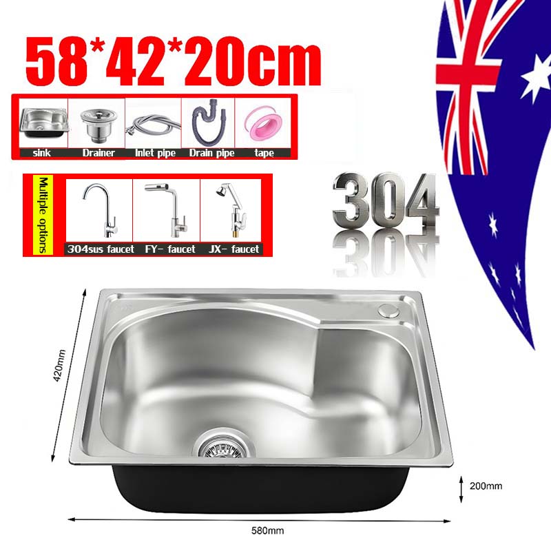 [2026 NEW ]304 kitchen sink Embedded Installation-free 75/100/120CM ...