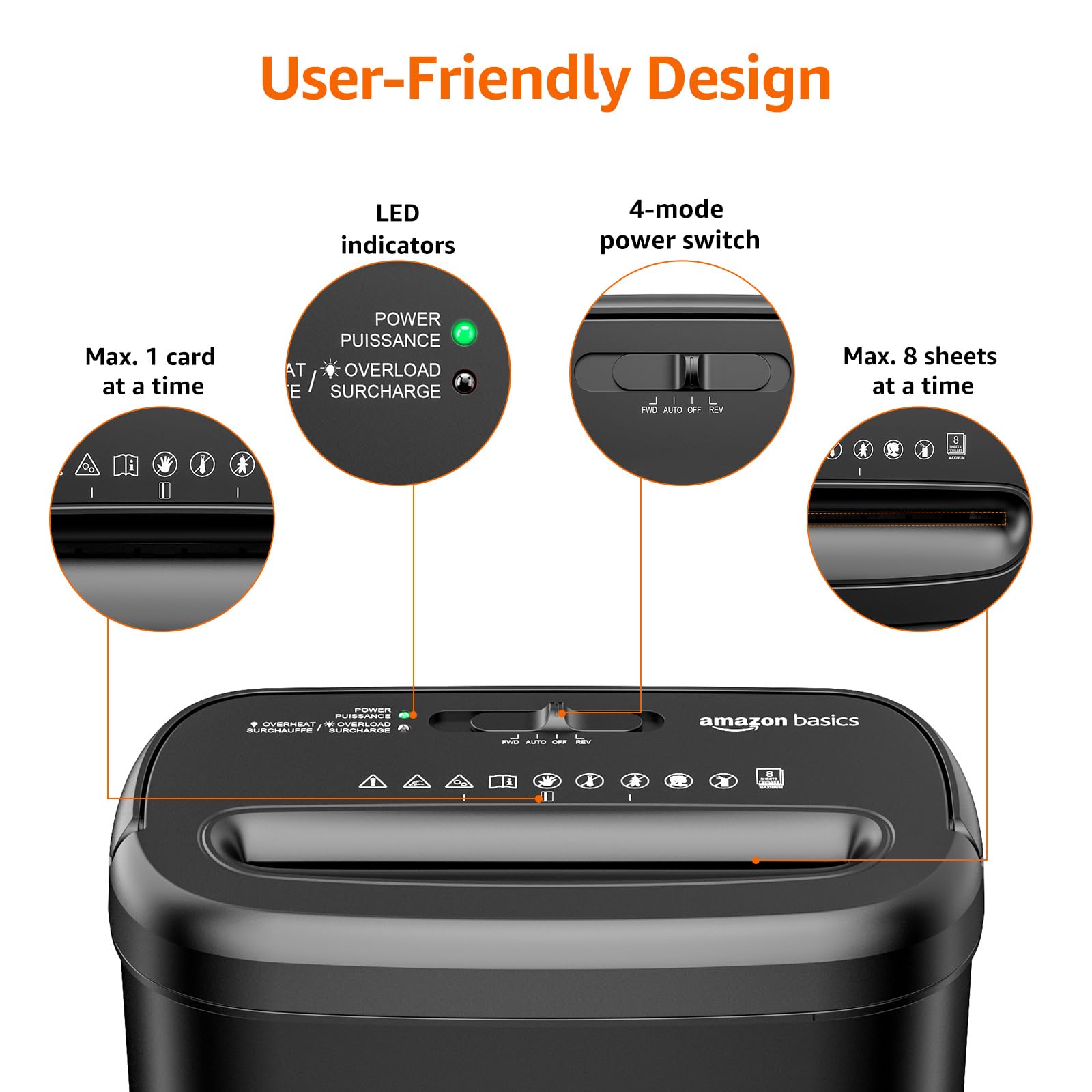 EXPOSE 10L Paper Shredder P-4 High Security Fast Cutting Speed Home ...