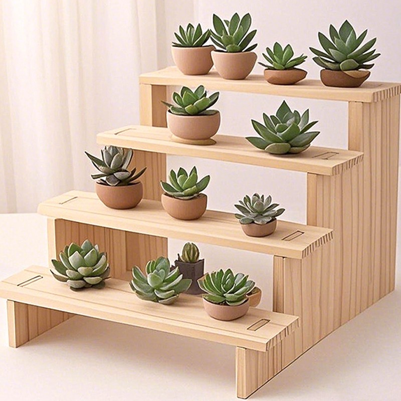 Hot 2/3/4 Layer Wood Display Riser Stand Jewelry Display Stand ...