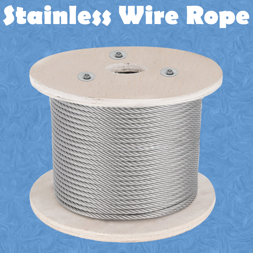 Stainless Steel Wire Rope Grade 304 Non-Magnetic Stranded Wire Rust ...