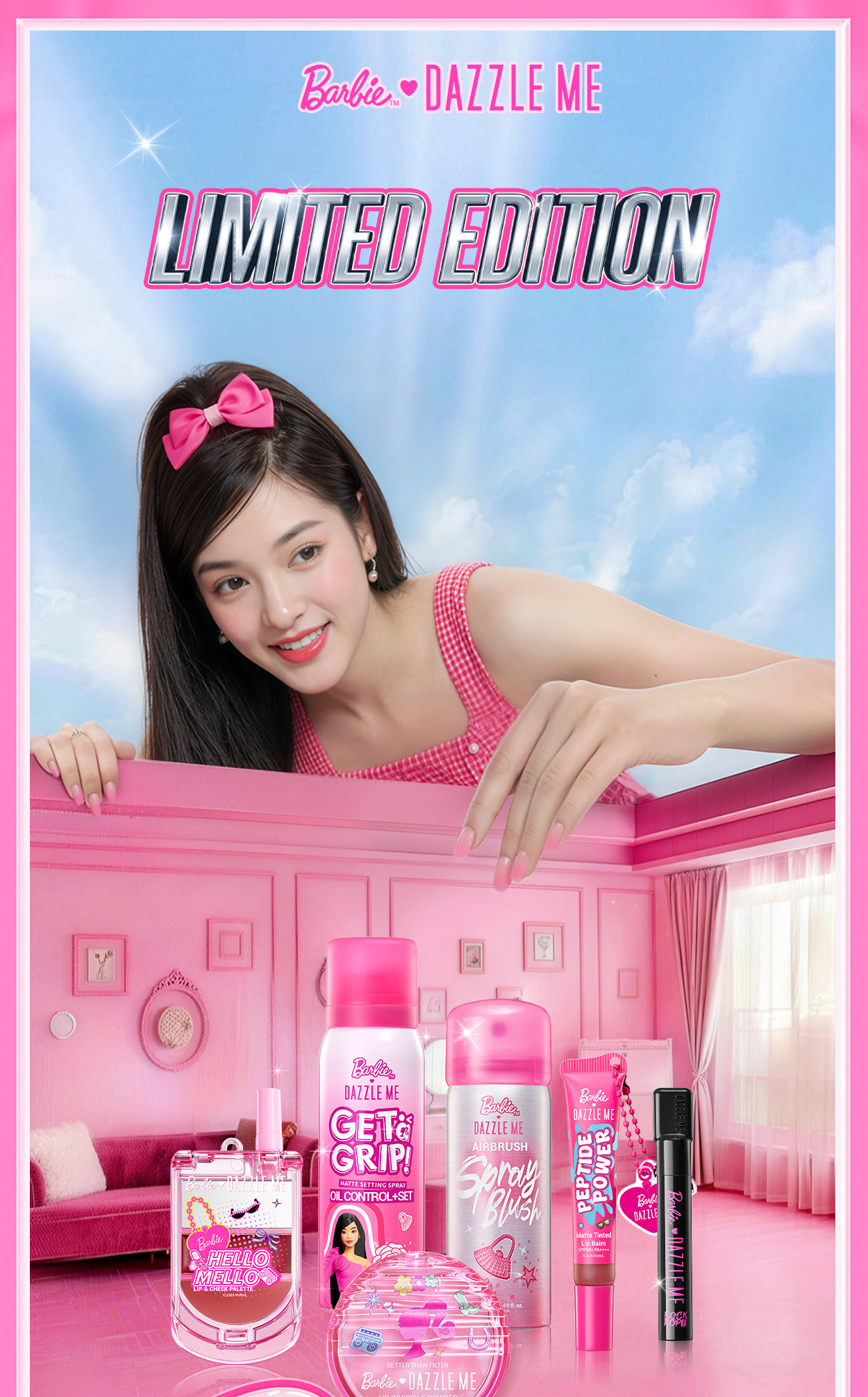 Limited Edition | DAZZLE ME X Barbie Lock & Pop! 3D Curl-ing Iron ...