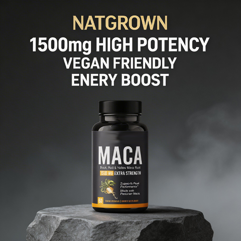 Organic Peruvian Maca Root Capsules Helpwith muscle growth Provide ...