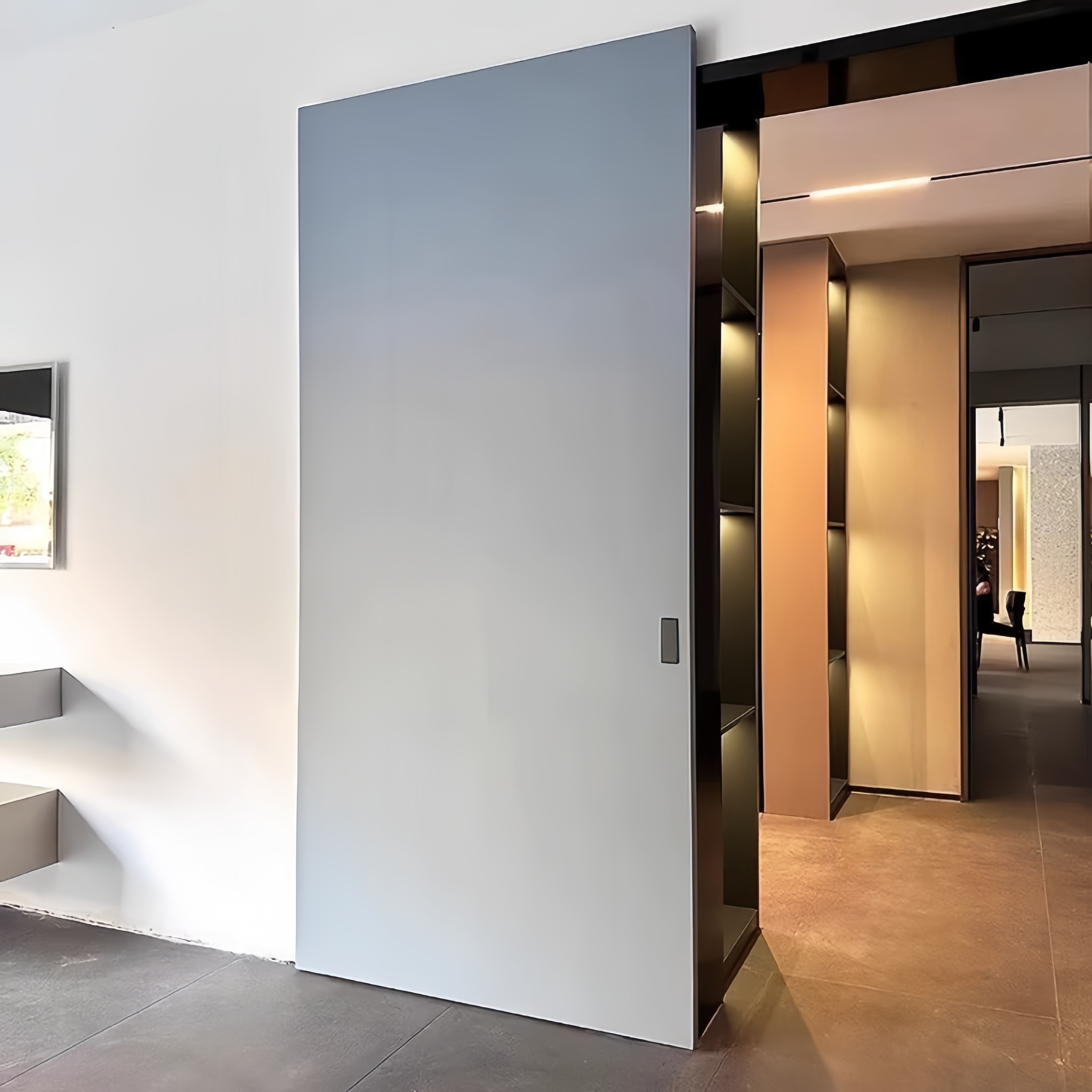 Invisible Ghost Door Sliding Mechanism Buffer Trackless for Bathroom ...