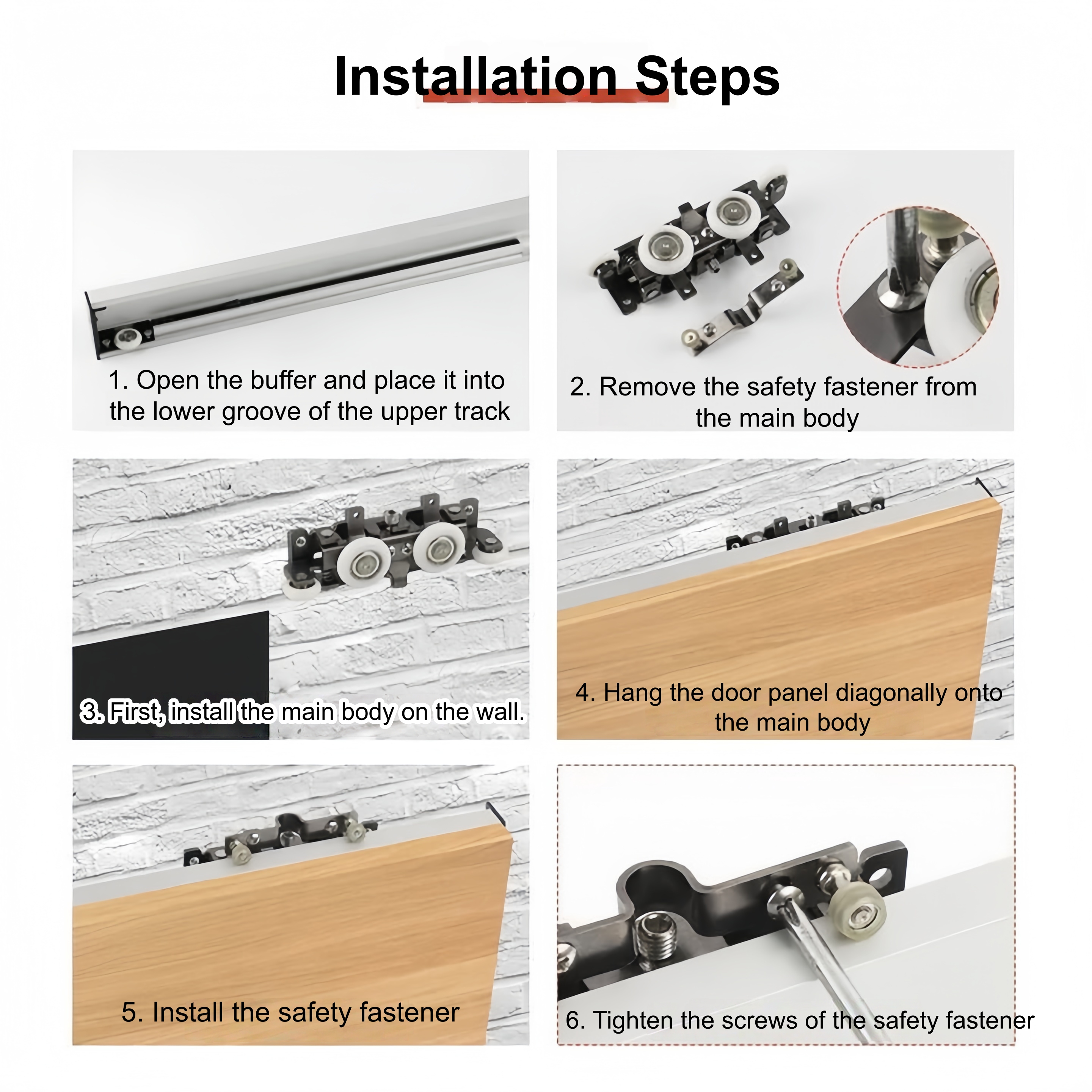 Invisible Ghost Door Sliding Mechanism Buffer Trackless for Bathroom ...