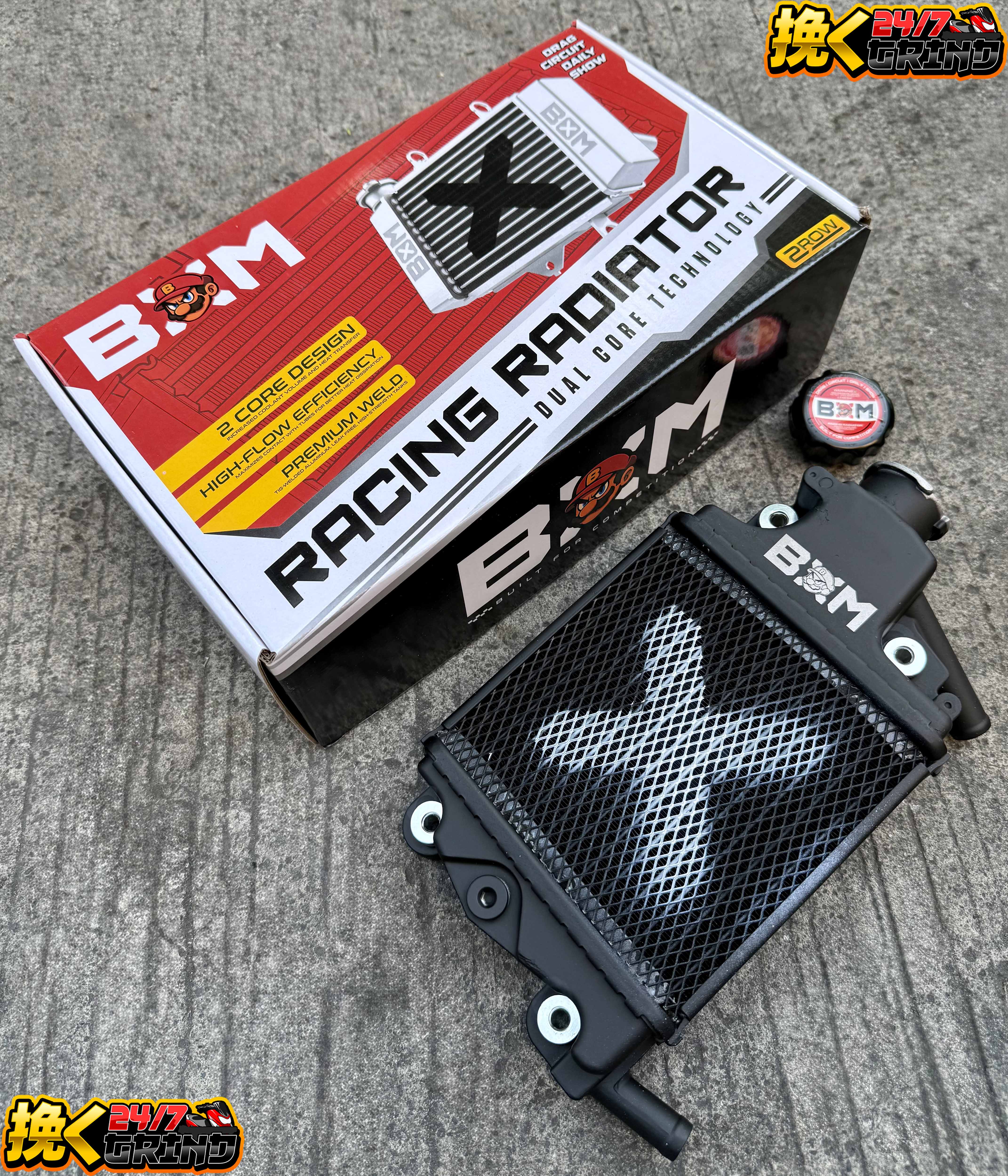 BOM X Racing Radiator 2rows For Nmax/Aerox/Click/Pcx160/Adv160 ...