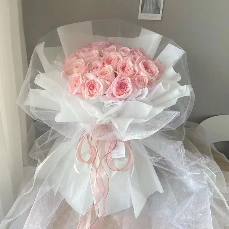 4cm/8m Plain Fishtail Ribbon Yarn With Wavy Edge Wrap Flower Gift ...