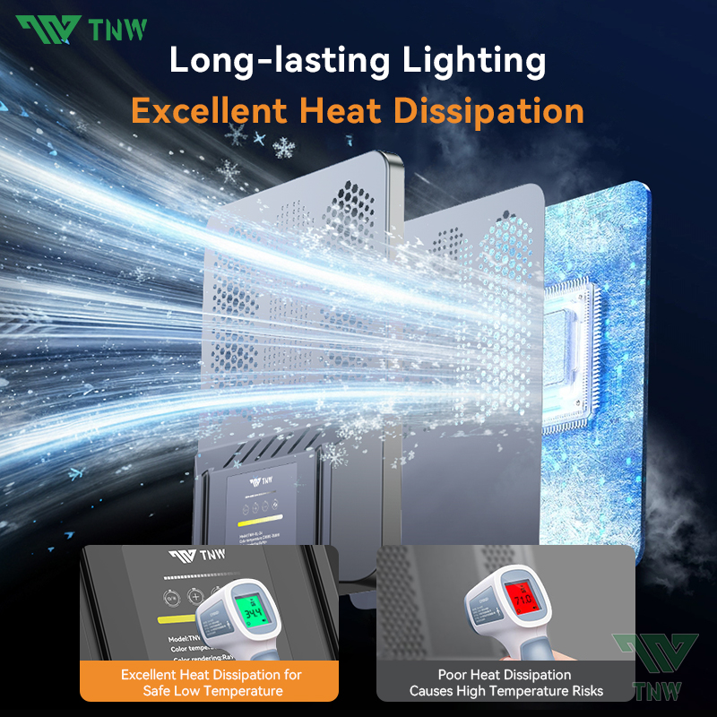 TNW 24Inch LED Video Panel Light Studio Light with Tripod Photography ...