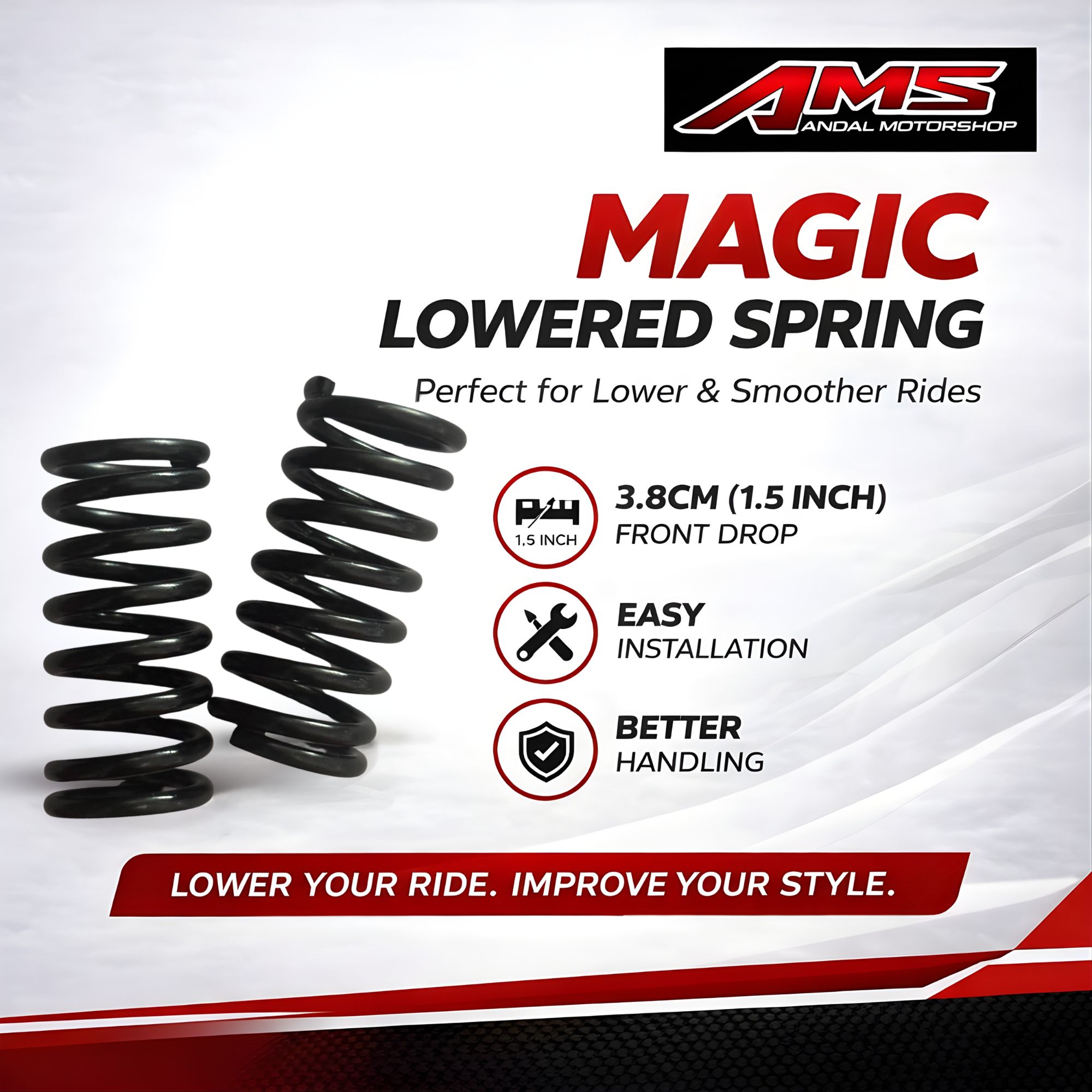 Magic Lowered Spring / Spring Rebound – Front Shock Drop 3.8cm 2PCS for ...