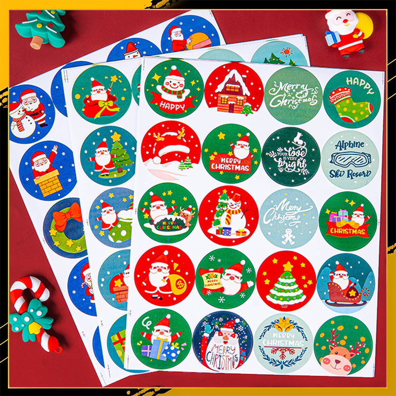 HeartString Christmas Party Decoration Stickers for DIY Seal Label ...